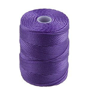 C-LON Bead Cord, Amethyst - 0.5mm, 92 Yard Spool - Barrel of Beads