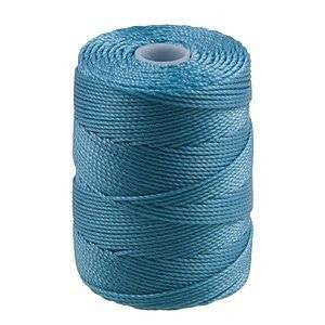 C-LON Bead Cord, Aqua - 0.5mm, 92 Yard Spool - Barrel of Beads