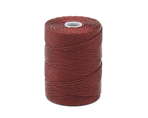 C-LON Bead Cord, Black Currant - 0.5mm, 92 Yard Spool - Barrel of Beads