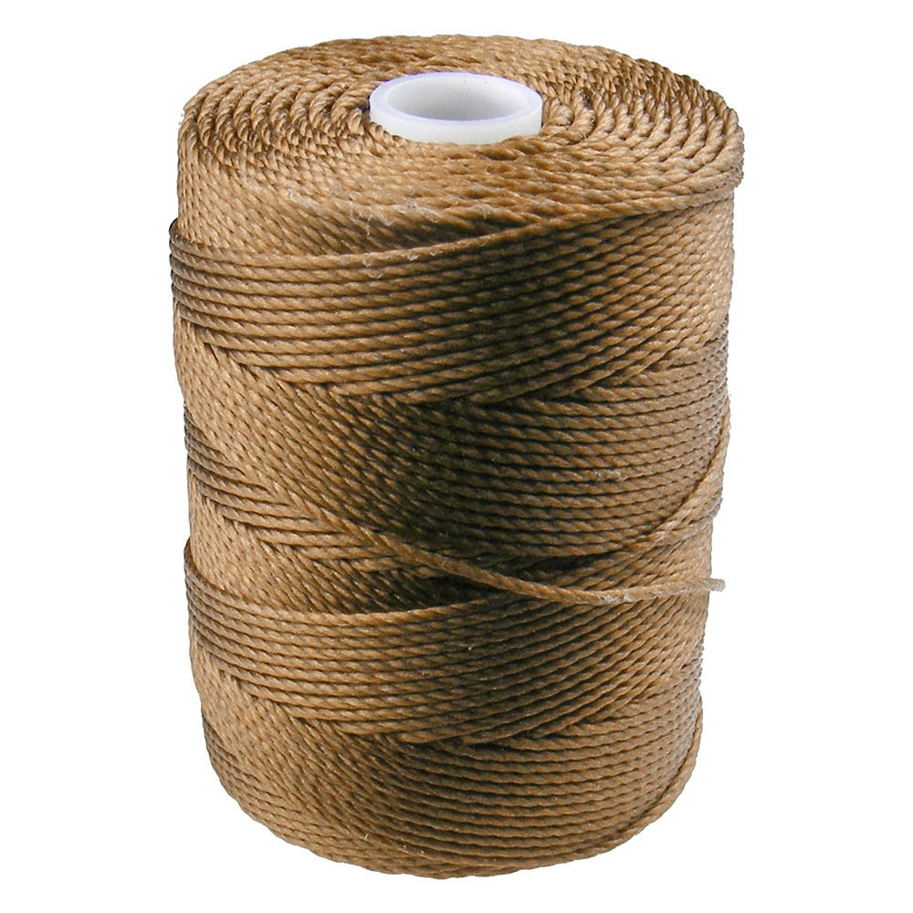 C-LON Bead Cord, Bronze - 0.5mm, 92 Yard Spool - Barrel of Beads