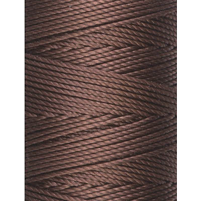 C-LON Bead Cord, Brown - 0.5mm, 92 Yard Spool - Barrel of Beads