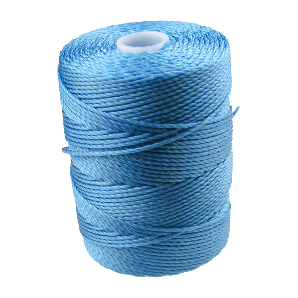 C-LON Bead Cord, Caribbean Blue - 0.5mm, 92 Yard Spool - Barrel of Beads