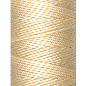 C-LON Bead Cord, Cream - 0.5mm, 92 Yard Spool - Barrel of Beads