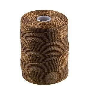 C-LON Bead Cord, Chestnut - 0.5mm, 92 Yard Spool - Barrel of Beads