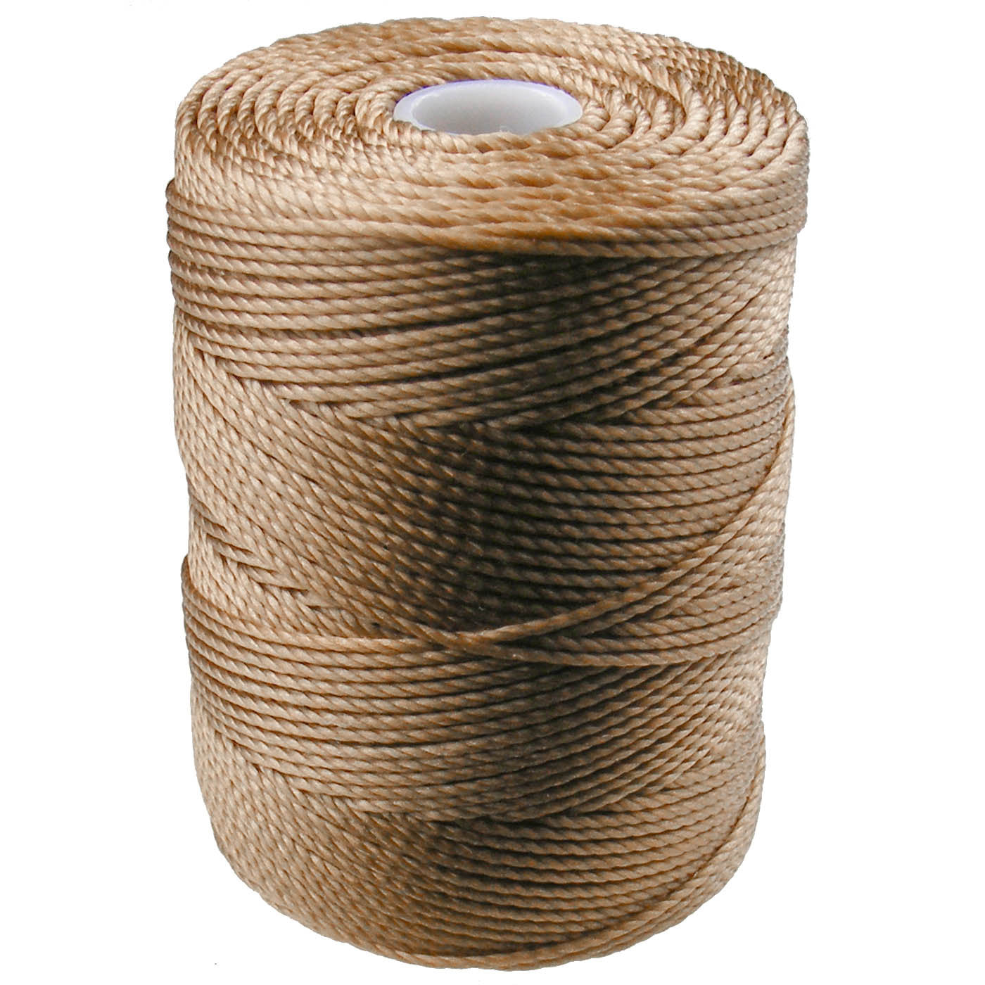 C-LON Bead Cord, Dk Tan - 0.5mm, 92 Yard Spool - Barrel of Beads