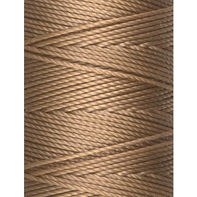 C-LON Bead Cord, Dk Tan - 0.5mm, 92 Yard Spool - Barrel of Beads