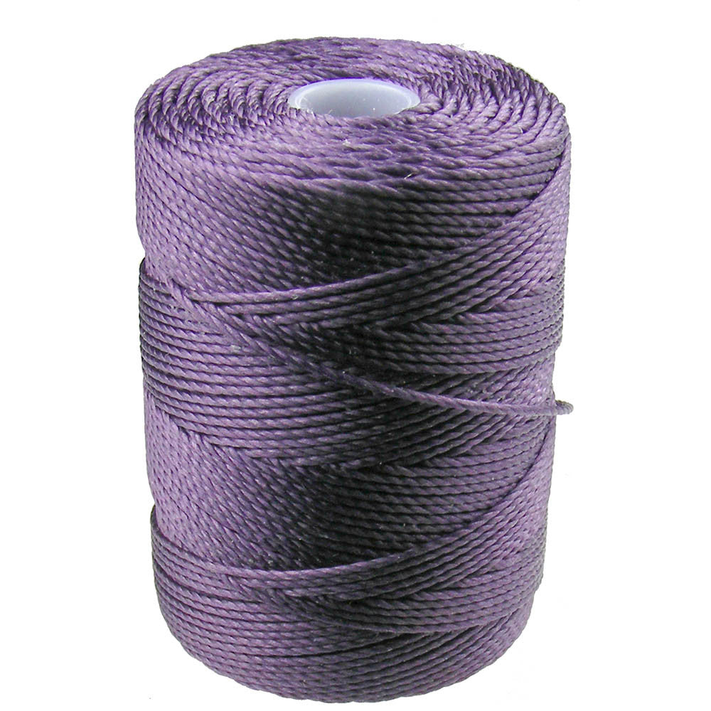 C-LON Bead Cord, French Lilac - 0.5mm, 92 Yard Spool - Barrel of Beads