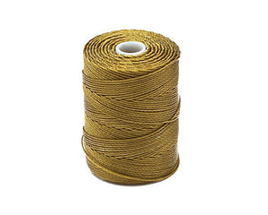 C-LON Bead Cord, Golden Olive - 0.5mm, 92 Yard Spool - Barrel of Beads