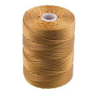 C-LON Bead Cord, Gold - 0.5mm, 92 Yard Spool - Barrel of Beads