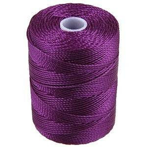 C-LON Bead Cord, Grape - 0.5mm, 92 Yard Spool - Barrel of Beads