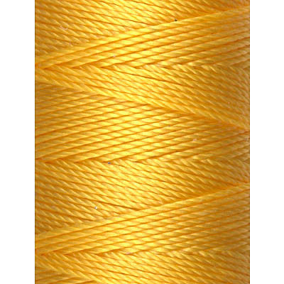 C-LON Bead Cord, Golden Yellow - 0.5mm, 92 Yard Spool - Barrel of Beads