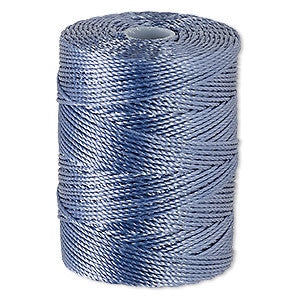 C-LON Bead Cord, Light Blue - 0.5mm, 92 Yard Spool - Barrel of Beads