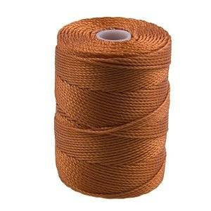 C-Lon Bead Cord Light Copper 92 Yard Spool