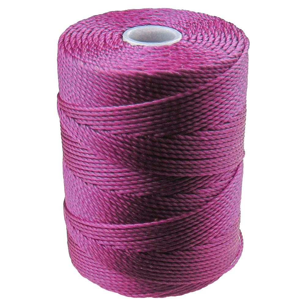 C-LON Bead Cord, Light Magenta - 0.5mm, 92 Yard Spool - Barrel of Beads