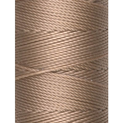 C-LON Bead Cord, Latte - 0.5mm, 92 Yard Spool - Barrel of Beads