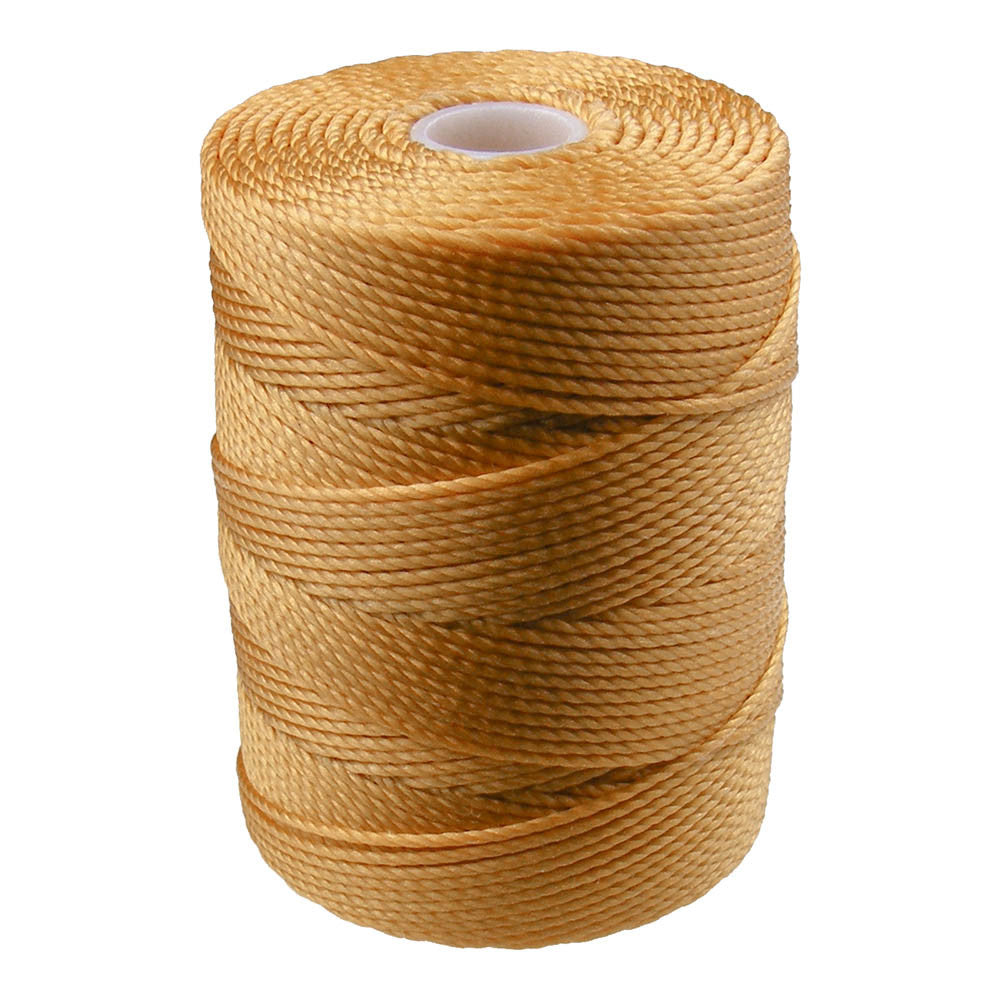 C-LON Bead Cord, Marigold - 0.5mm, 92 Yard Spool - Barrel of Beads