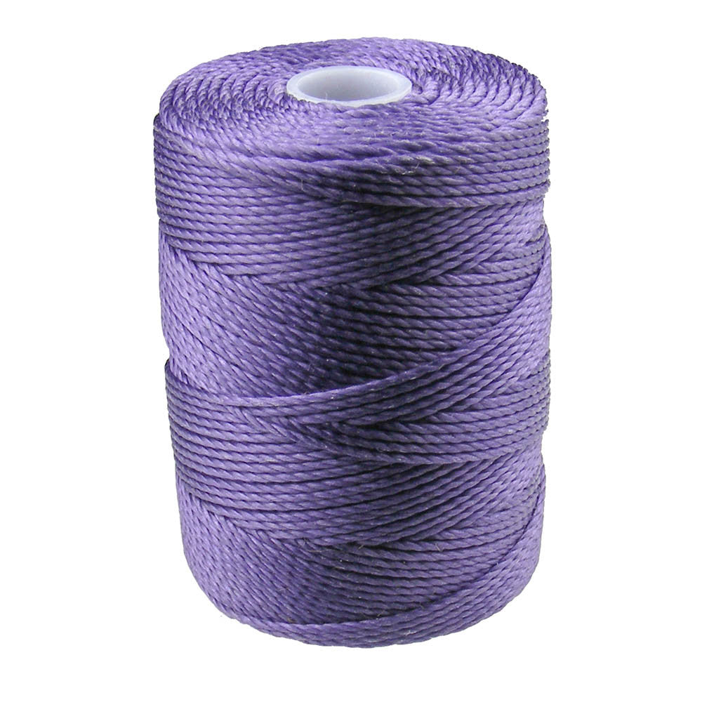 C-LON Bead Cord, Medium Purple - 0.5mm, 92 Yard Spool - Barrel of Beads