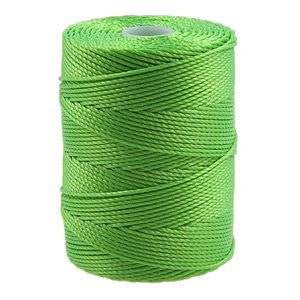 C-LON Bead Cord, Neon Green - 0.5mm, 92 Yard Spool - Barrel of Beads