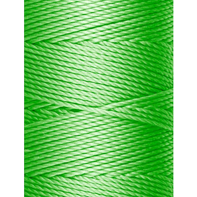 C-LON Bead Cord, Neon Green - 0.5mm, 92 Yard Spool - Barrel of Beads