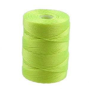 C-LON Bead Cord, Neon Yellow - 0.5mm, 92 Yard Spool - Barrel of Beads