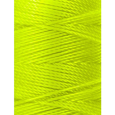C-LON Bead Cord, Neon Yellow - 0.5mm, 92 Yard Spool - Barrel of Beads