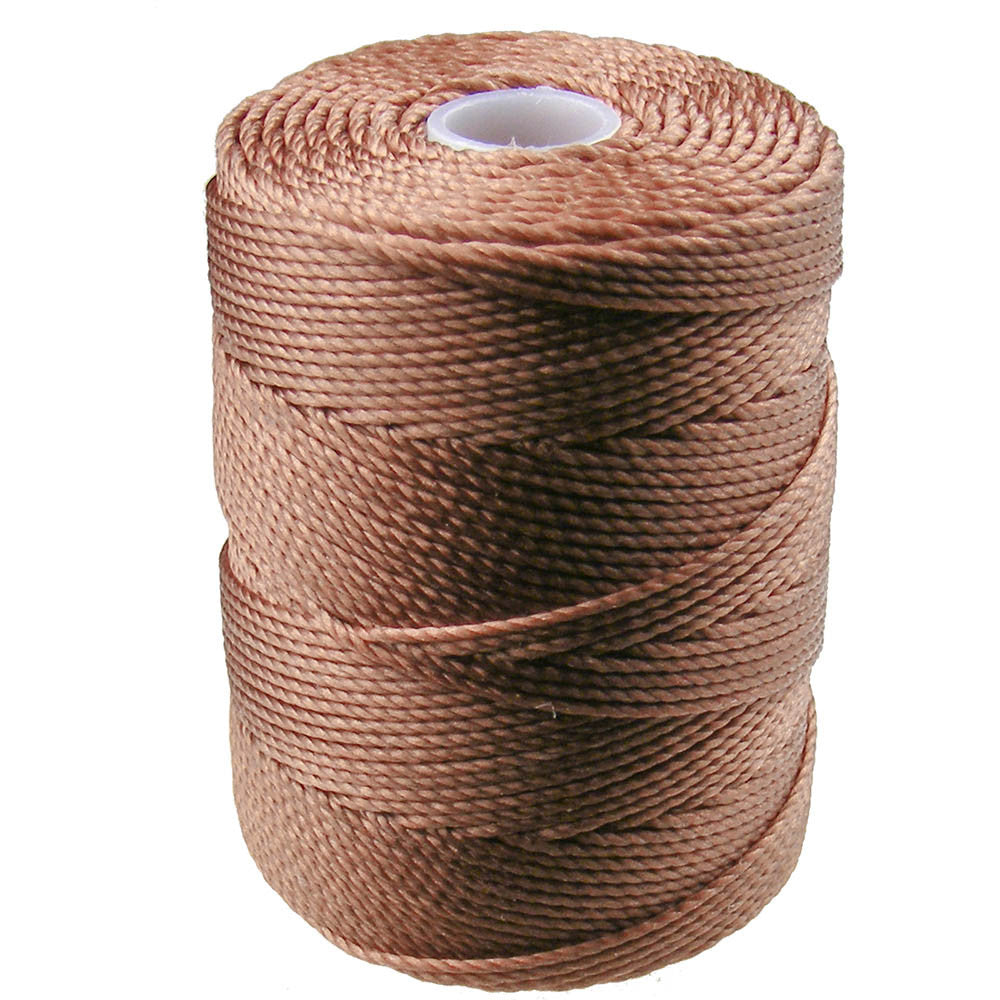 C-LON Bead Cord, Nutmeg - 0.5mm, 92 Yard Spool - Barrel of Beads