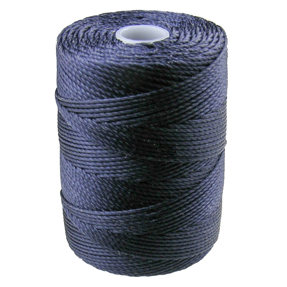 C-LON Bead Cord, Navy - 0.5mm, 92 Yard Spool - Barrel of Beads