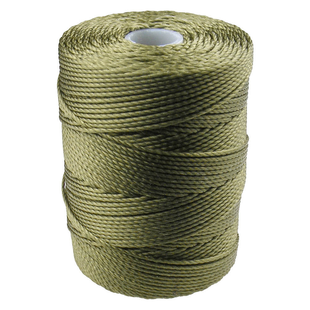 C-LON Bead Cord, Olivine - 0.5mm, 92 Yard Spool - Barrel of Beads