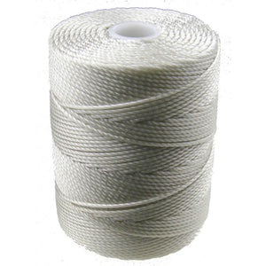 C-LON Bead Cord, Oyster - 0.5mm, 92 Yard Spool - Barrel of Beads