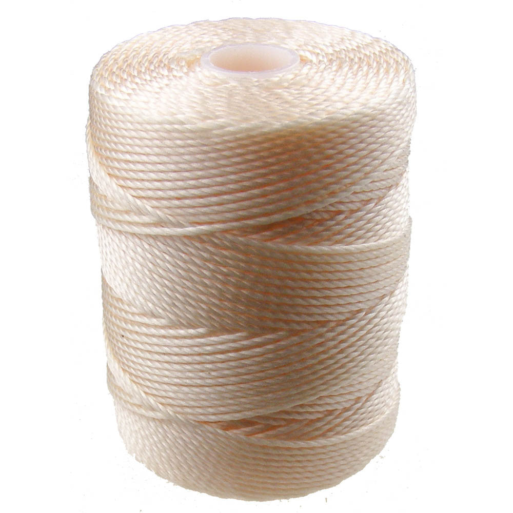 C-LON Bead Cord, Peach Glow - 0.5mm, 92 Yard Spool - Barrel of Beads