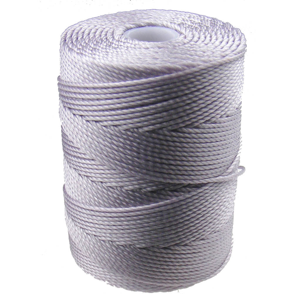 C-LON Bead Cord, Pale Heather - 0.5mm, 92 Yard Spool - Barrel of Beads