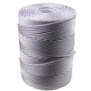 C-LON Bead Cord, Pale Heather - 0.5mm, 92 Yard Spool - Barrel of Beads