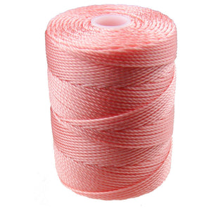 C-LON Bead Cord, Pink Lemonade - 0.5mm, 92 Yard Spool - Barrel of Beads