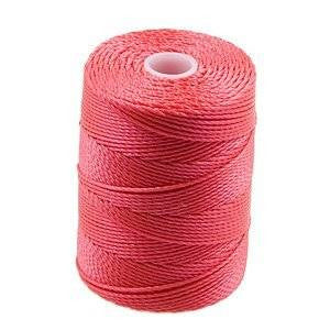 C-LON Bead Cord, Poinsetta - 0.5mm, 92 Yard Spool - Barrel of Beads