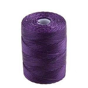 C-LON Bead Cord, Purple - 0.5mm, 92 Yard Spool - Barrel of Beads