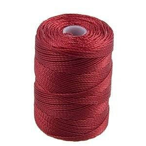 C-LON Bead Cord, Red-Hot - 0.5mm, 92 Yard Spool - Barrel of Beads