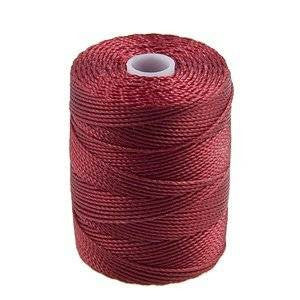 C-LON Bead Cord, Red - 0.5mm, 92 Yard Spool - Barrel of Beads