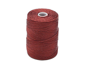 C-LON Bead Cord, Sienna - 0.5mm, 92 Yard Spool - Barrel of Beads