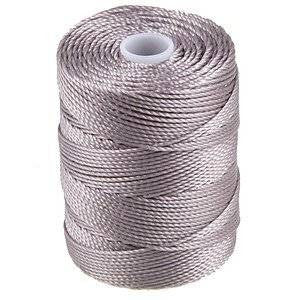 C-LON Bead Cord, Silver - 0.5mm, 92 Yard Spool - Barrel of Beads