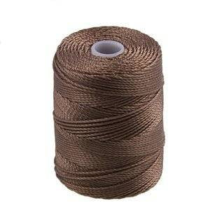 C-LON Bead Cord, Sable - 0.5mm, 92 Yard Spool - Barrel of Beads