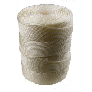 C-LON Bead Cord, Vanilla - 0.5mm, 92 Yard Spool - Barrel of Beads