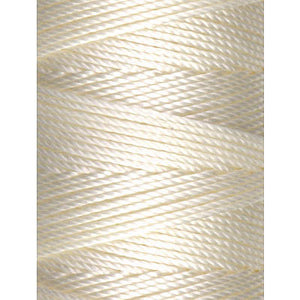 C-LON Bead Cord, Vanilla - 0.5mm, 92 Yard Spool - Barrel of Beads