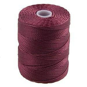 C-LON Bead Cord, Wine - 0.5mm, 92 Yard Spool - Barrel of Beads