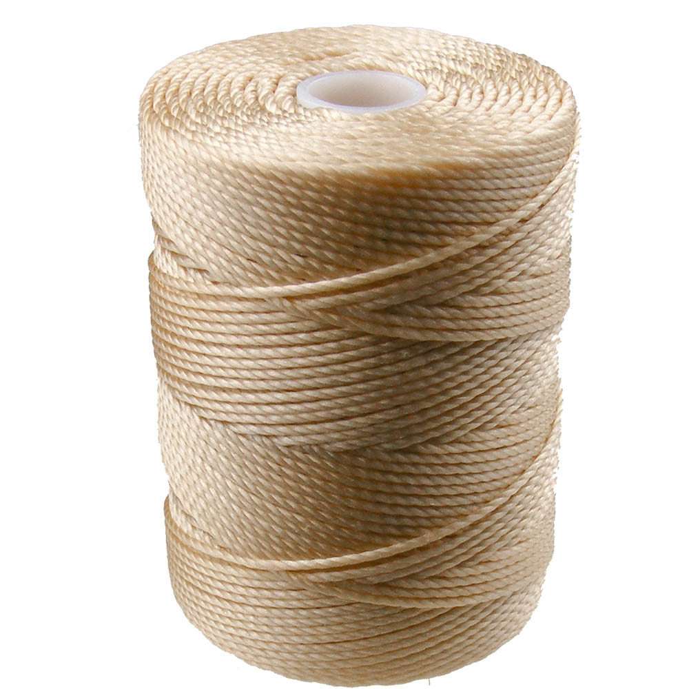 C-LON Bead Cord, Wheat - 0.5mm, 92 Yard Spool - Barrel of Beads