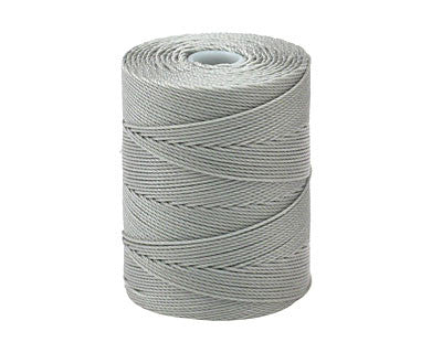 C-Lon Fine Weight Bead Cord, Argentum - 0.4mm, 136 Yard Spool - Barrel of Beads