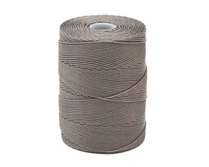 C-Lon Fine Weight Bead Cord, Cocoa - 0.4mm, 136 Yard Spool - Barrel of Beads