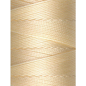 C-Lon Fine Weight Bead Cord, Cream - 0.4mm, 136 Yard Spool - Barrel of Beads