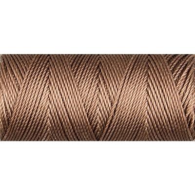 Medium Brown nylon fine weight bead cord