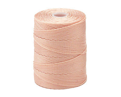 C-Lon Fine Weight Bead Cord, Sea Shell - 0.4mm, 136 Yard Spool - Barrel of Beads