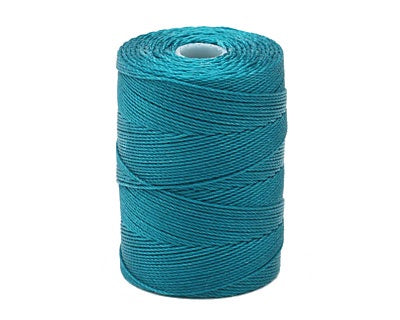 C-Lon Fine Weight Bead Cord, Teal - 0.4mm, 136 Yard Spool